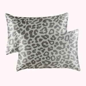 RISE Essential Satin Pillowcase - Leopard Print (2 Pack)