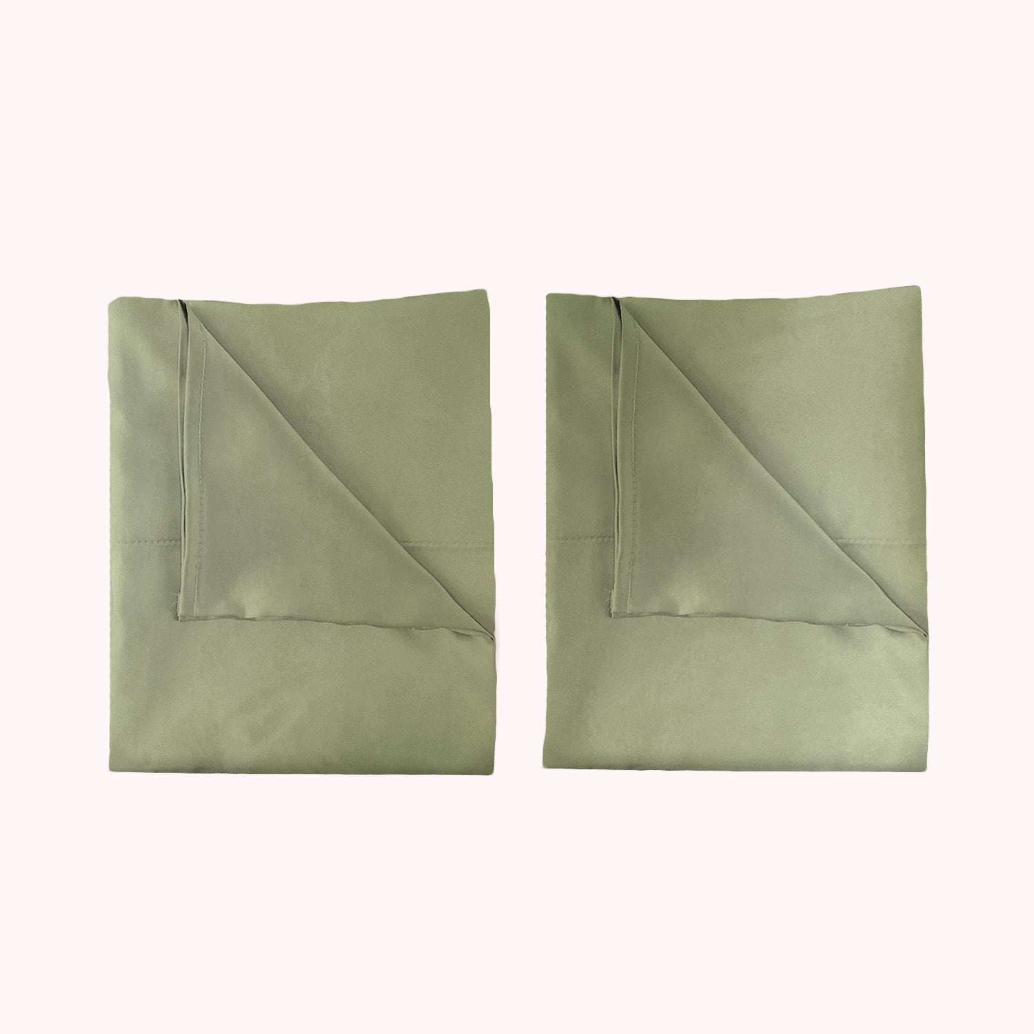 RISE Essential Satin Pillowcase - Light Green (2 Pack)