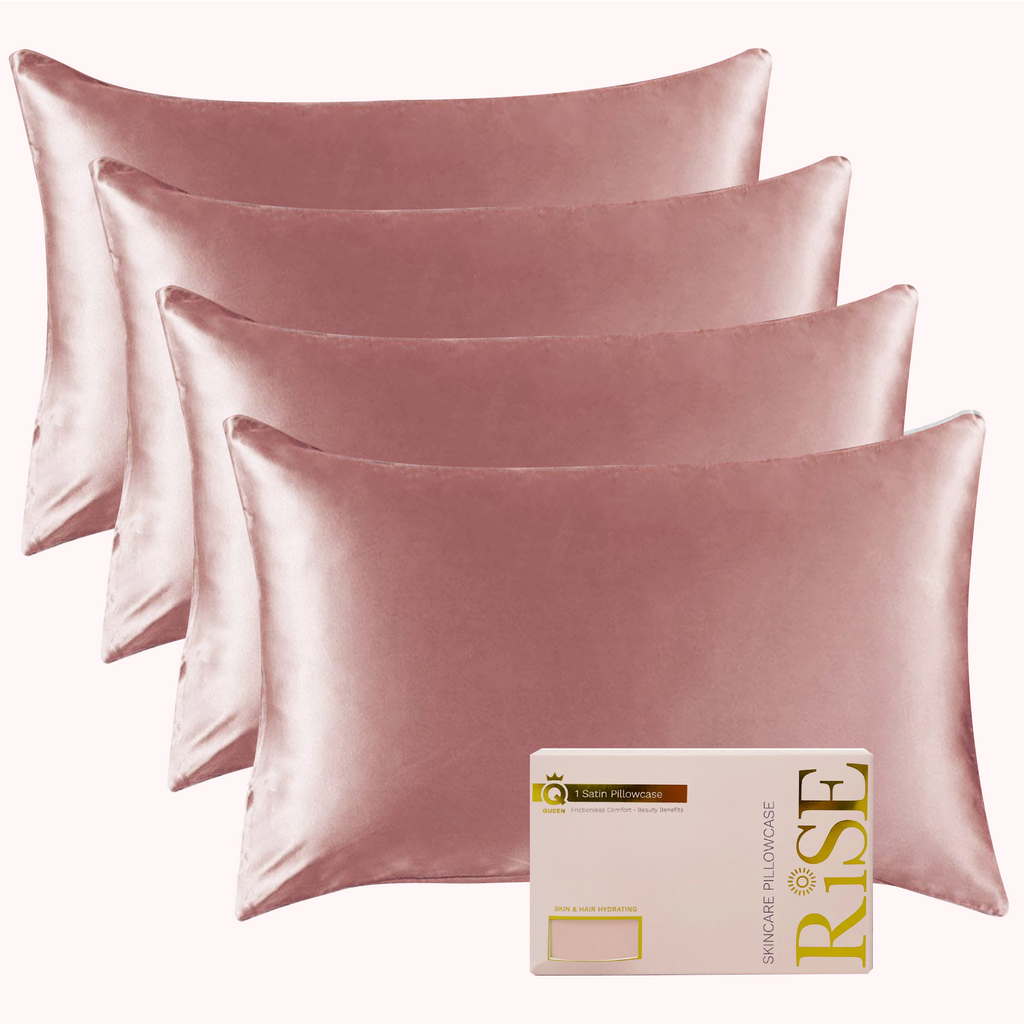 Satin Pillowcase - Soft Rose (4 Pack)