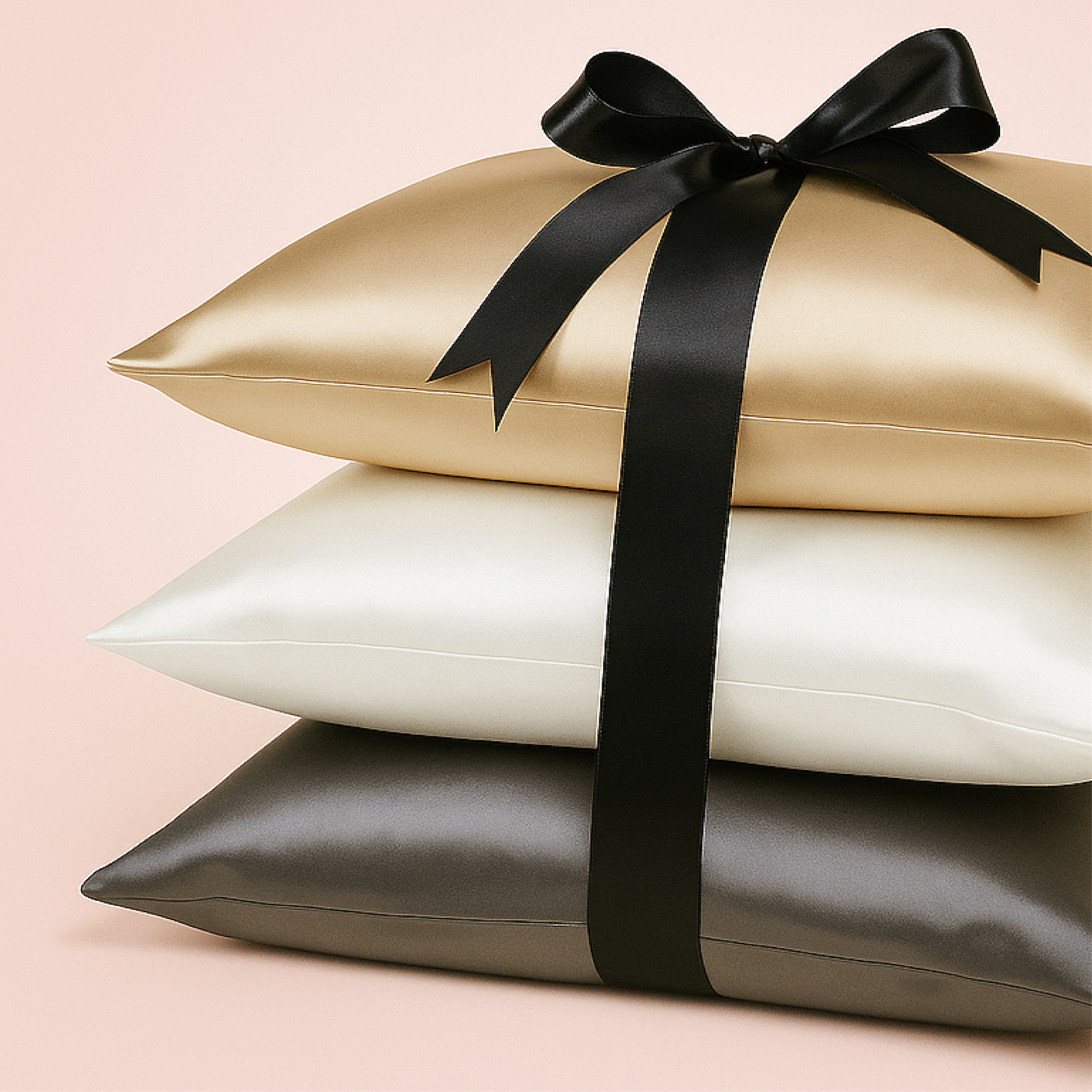 Satin Pillowcase - Charcoal (4 Pack)