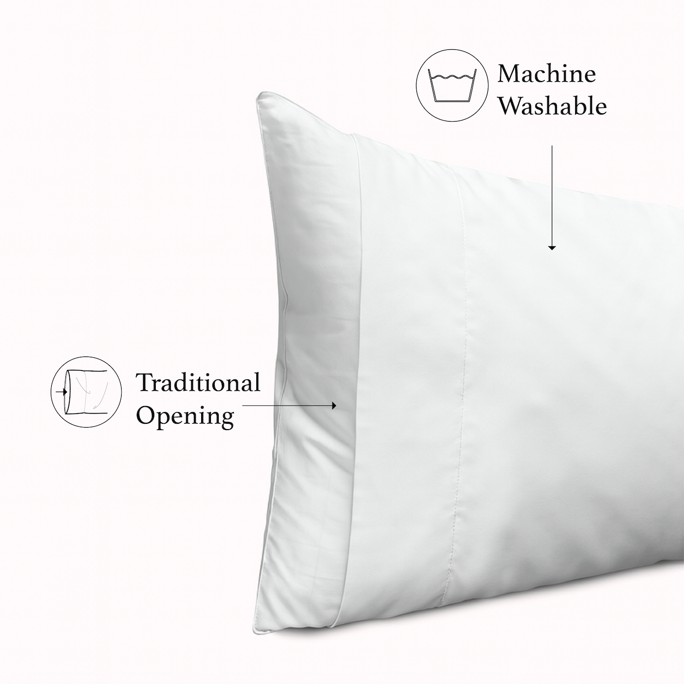 Satin Pillowcase - Charcoal Grey (2 Pack)