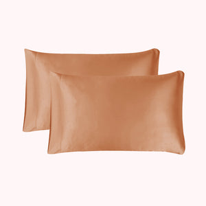 RISE Essential Satin Pillowcase - Burnt Sienna (2 Pack)