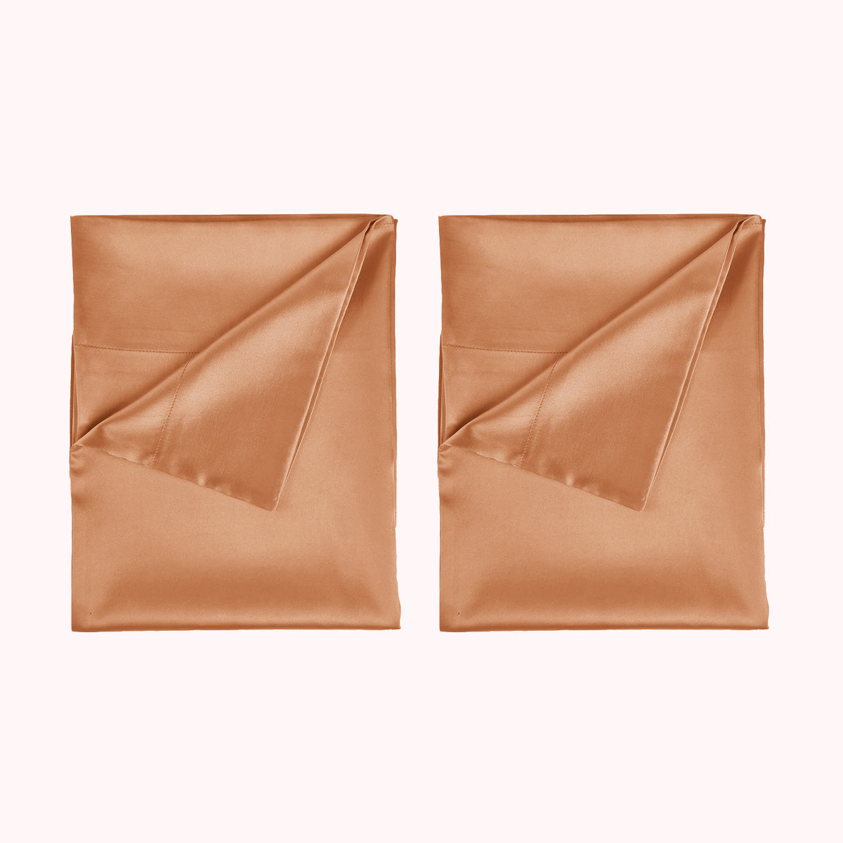 RISE Essential Satin Pillowcase - Burnt Sienna (2 Pack)