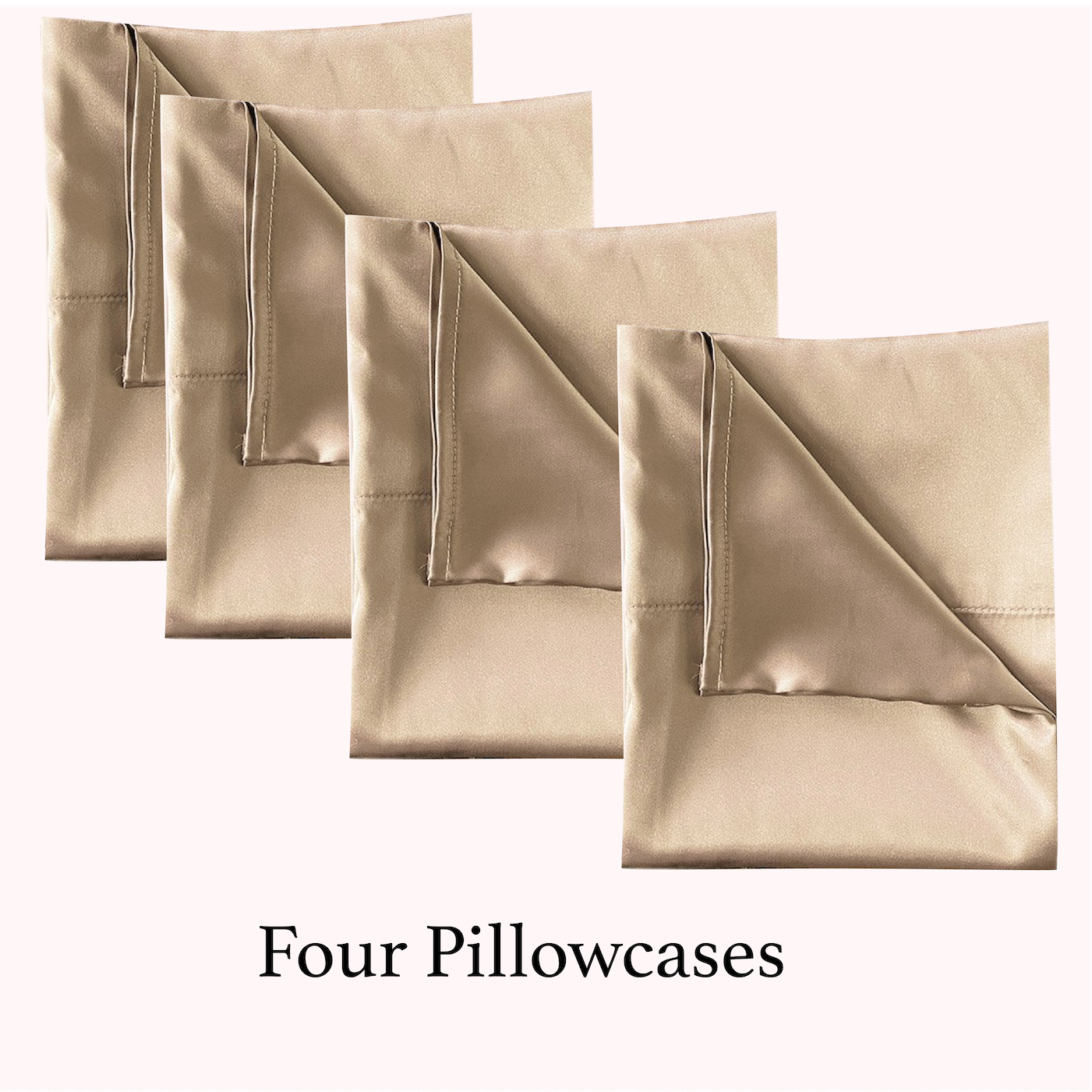 Satin Pillowcase - Golden Honey (4 Pack)