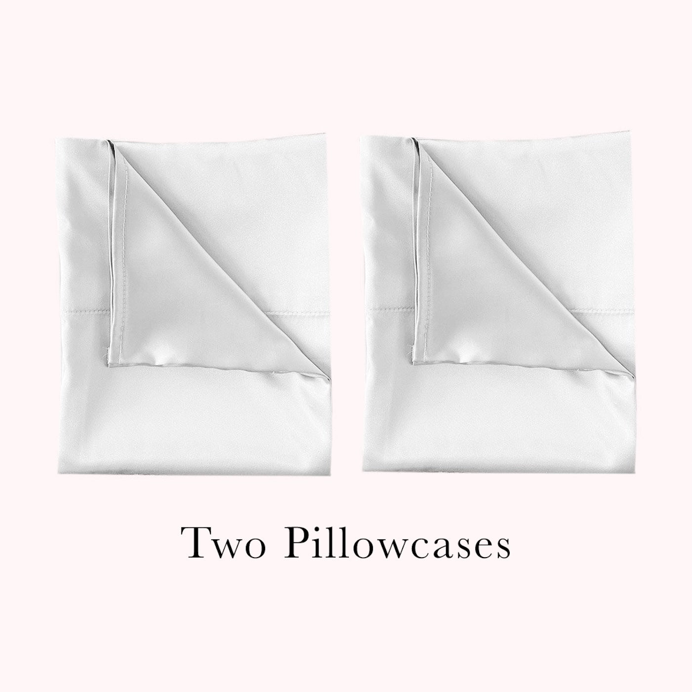 Satin Pillowcase - Pearl White (2 Pack)