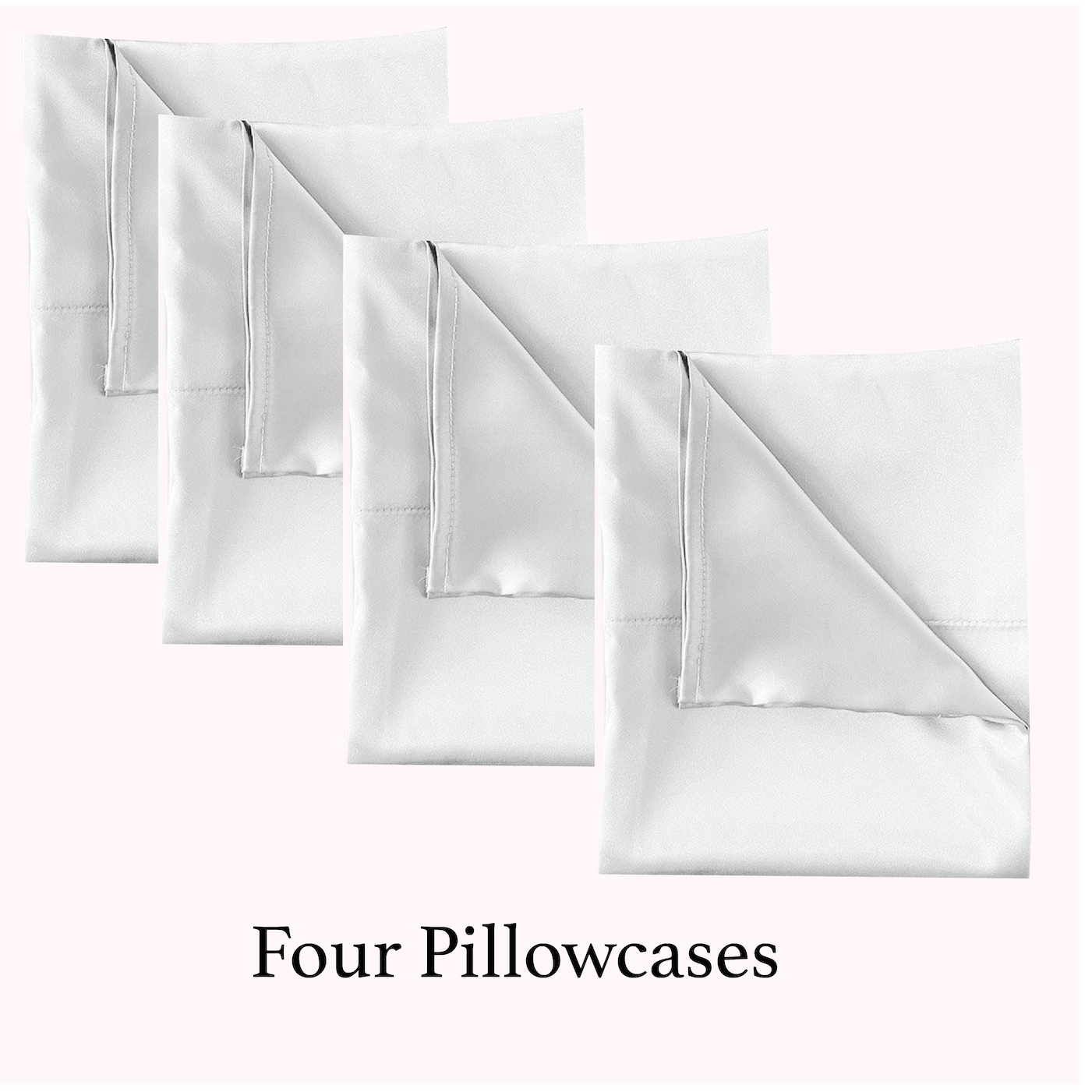 Satin Pillowcase - Pearl White (4 Pack)