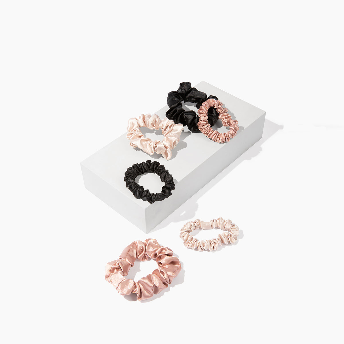 Satin Scrunchies 6 Pack risepillowcase